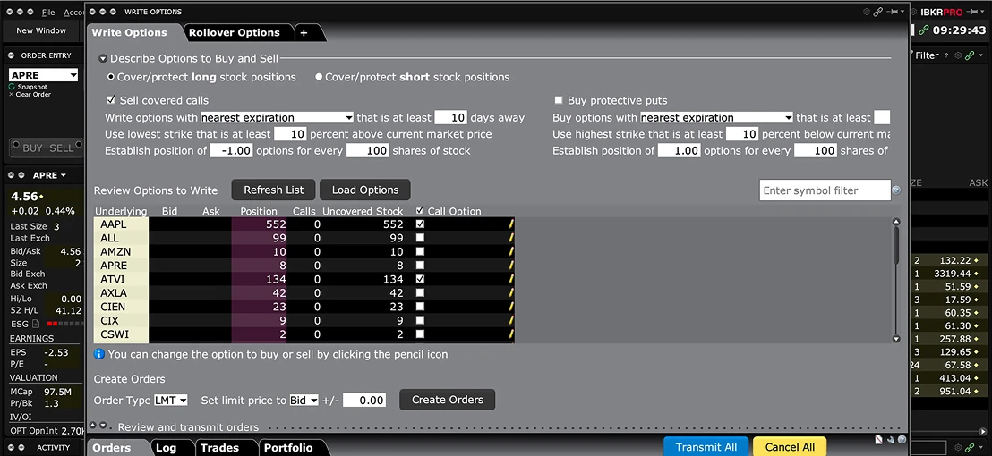 Write Options